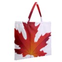 Autumn Maple Leaf Clip Art Zipper Large Tote Bag View2