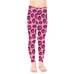 Cute Pink Animal Pattern Background Kids  Legging by TastefulDesigns