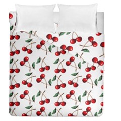 Cherry Red Duvet Cover Double Side (queen Size)