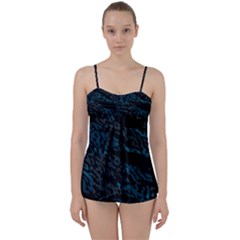 Blue Cat Babydoll Tankini Set