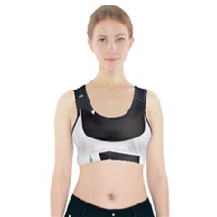 Graduate Cap Sports Bra With Pocket by Colorfulart23