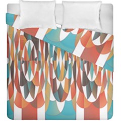 Colorful Geometric Abstract Duvet Cover Double Side (king Size) by linceazul