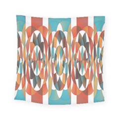 Colorful Geometric Abstract Square Tapestry (small) by linceazul