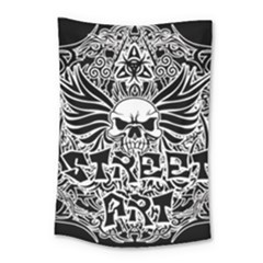 Tattoo Tribal Street Art Small Tapestry by Valentinaart