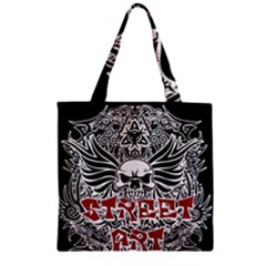 Tattoo Tribal Street Art Zipper Grocery Tote Bag by Valentinaart