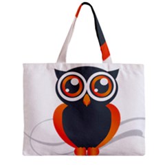 Owl Logo Zipper Mini Tote Bag by BangZart