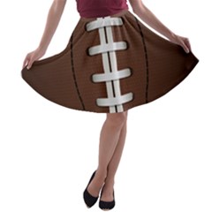 Football Ball A-line Skater Skirt