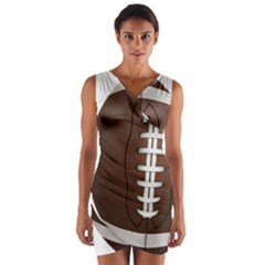 Football Ball Wrap Front Bodycon Dress