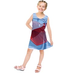 Heart In Ice Cube Kids  Tunic Dress