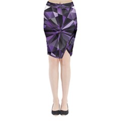 Amethyst Midi Wrap Pencil Skirt