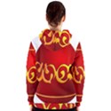 Easter Decorative Red Egg Women s Zipper Hoodie View2