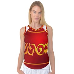 Easter Decorative Red Egg Women s Basketball Tank Top by BangZart