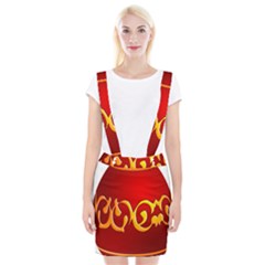 Easter Decorative Red Egg Braces Suspender Skirt by BangZart