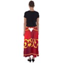 Easter Decorative Red Egg Flared Maxi Skirt View2