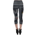 Special Black Power Supply Computer Capri Leggings  View2