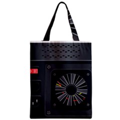 Special Black Power Supply Computer Zipper Classic Tote Bag by BangZart