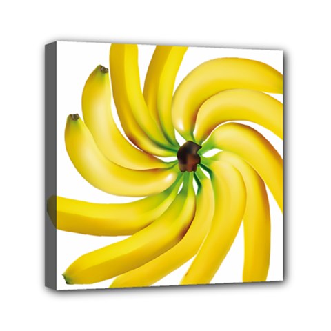 Bananas Decoration Mini Canvas 6  X 6  by BangZart