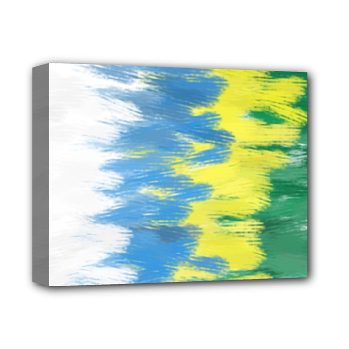 Brazil Colors Pattern Deluxe Canvas 14  x 11 