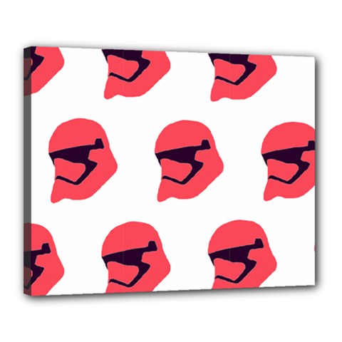 Stormtroper Pattern  Canvas 20  X 16  by paulaoliveiradesign