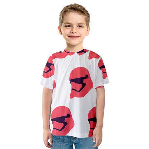 Stormtroper Pattern  Kids  Sport Mesh Tee by paulaoliveiradesign