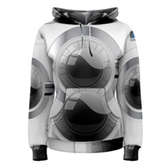 White Washing Machine Women s Pullover Hoodie