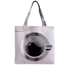 White Washing Machine Zipper Grocery Tote Bag