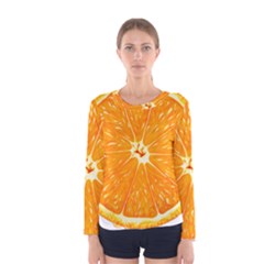 Orange Slice Women s Long Sleeve Tee