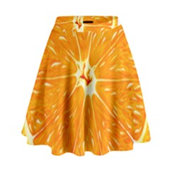 Orange Slice High Waist Skirt
