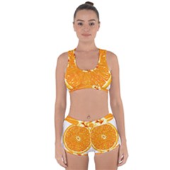 Orange Slice Racerback Boyleg Bikini Set