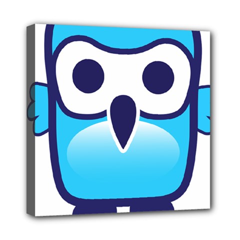 Owl Logo Clip Art Mini Canvas 8  X 8  by BangZart
