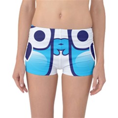 Owl Logo Clip Art Reversible Boyleg Bikini Bottoms