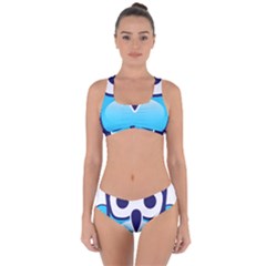 Owl Logo Clip Art Criss Cross Bikini Set