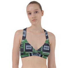 Computer Bios Board Sweetheart Sports Bra by BangZart