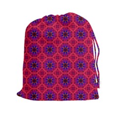 Retro Abstract Boho Unique Drawstring Pouches (xxl)