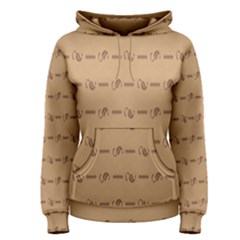 Brown Pattern Background Texture Women s Pullover Hoodie