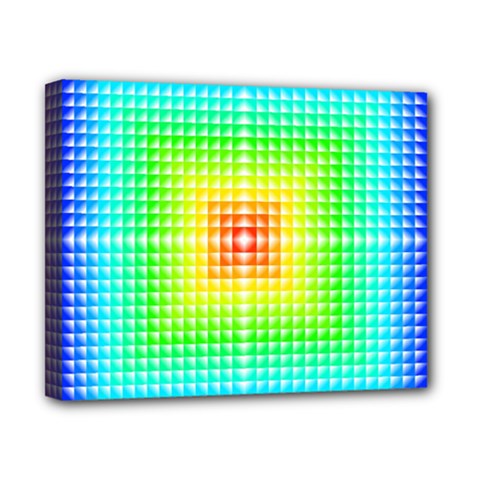 Square Rainbow Pattern Box Canvas 10  X 8  by BangZart