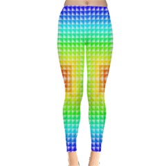 Square Rainbow Pattern Box Leggings 