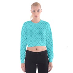 Pattern Background Texture Cropped Sweatshirt