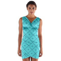 Pattern Background Texture Wrap Front Bodycon Dress