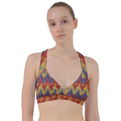 Aztec South American Pattern Zig Sweetheart Sports Bra