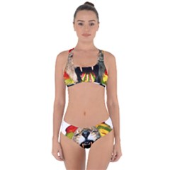 Reggae Lion Criss Cross Bikini Set