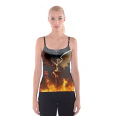 Angels Wings Curious Hell Heaven Spaghetti Strap Top by BangZart