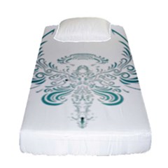 Angel Tribal Art Fitted Sheet (single Size)