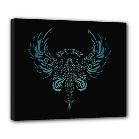 Angel Tribal Art Deluxe Canvas 24  X 20   by BangZart