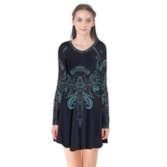 Angel Tribal Art Flare Dress