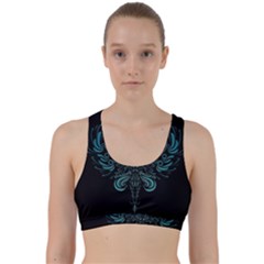 Angel Tribal Art Back Weave Sports Bra