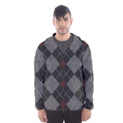 Wool Texture With Great Pattern Hooded Wind Breaker (men)