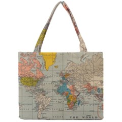 Vintage World Map Mini Tote Bag