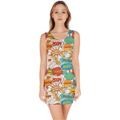 Pop Art Bodycon Dress by PattyVilleDesigns