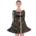 Vein Skeleton Of Leaf Long Sleeve Skater Dress View1